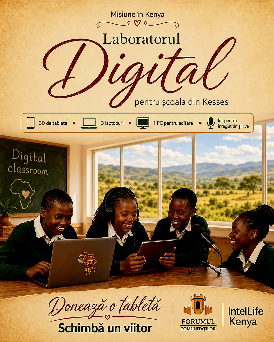 Comunitatea implicată în proiectul din Kenya